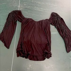 Off the shoulder Sky top